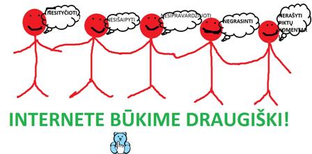 Moksleivių piešinių konkurso „Internete aš esu atsargus“ trečios savaitės nugalėtojai