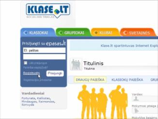 Klase lt didelis